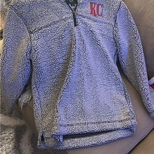 Cozy Gray women’s  Sherpa Pullover